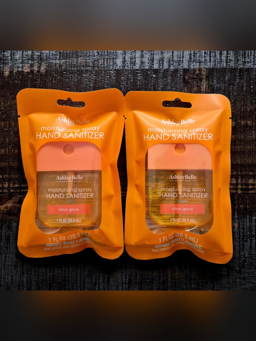 2 Ashley Belle Citrus Grove Moisturizing Spray Hand Sanitizers New Sealed